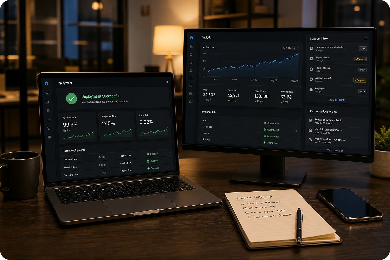 Website launch and support process | CoreTechSoft