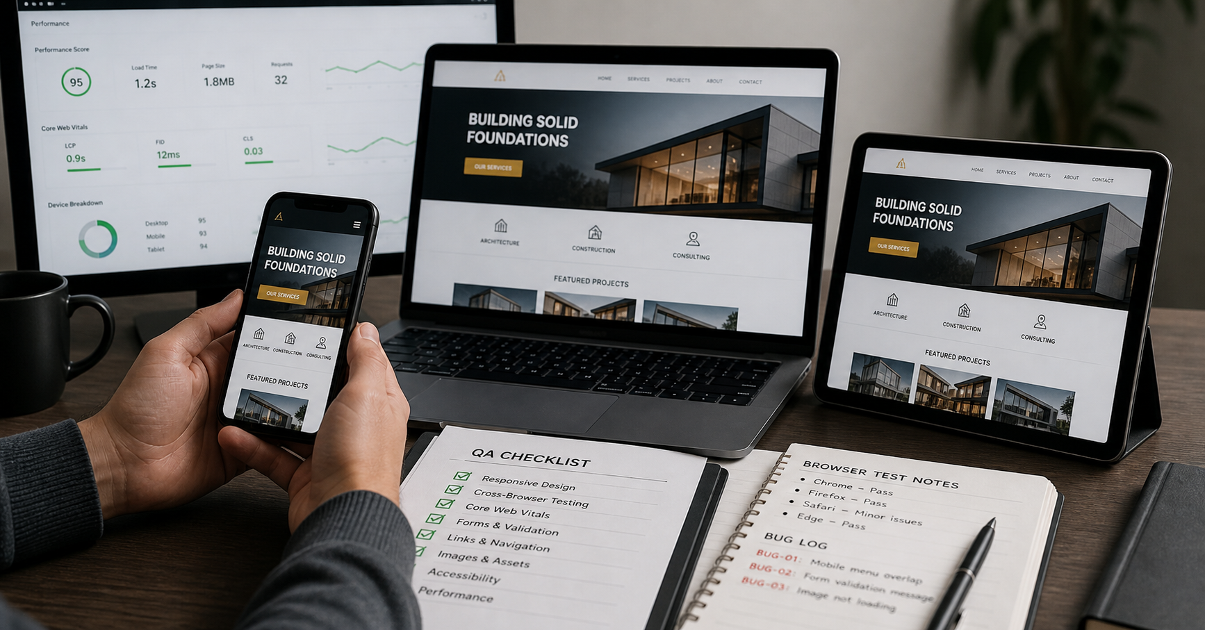 Website testing and quality assurance process | CoreTechSoft