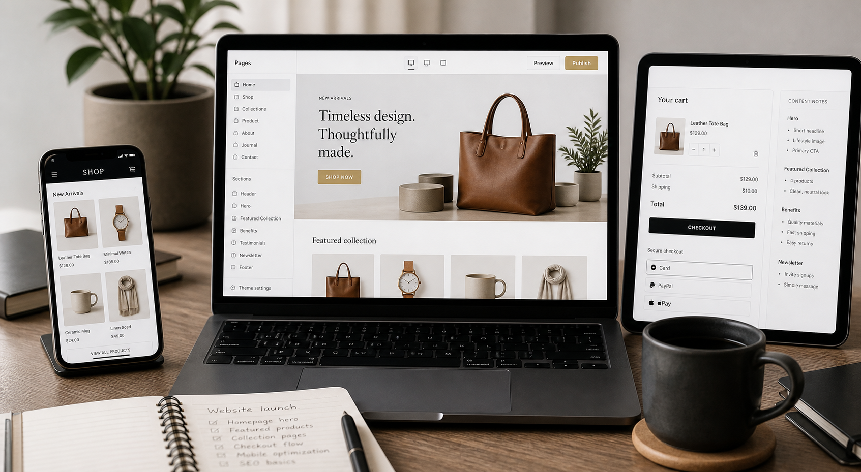Website and eCommerce development service preview | CoreTechSoft